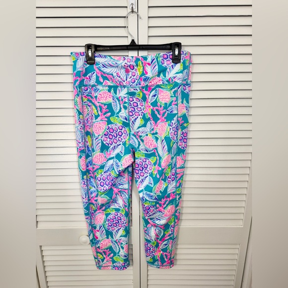 Lilly Pulitzer UPF 50+ Luxletic 21” Weekender High Rise Crop Legging Size XL - Picture 5 of 11
